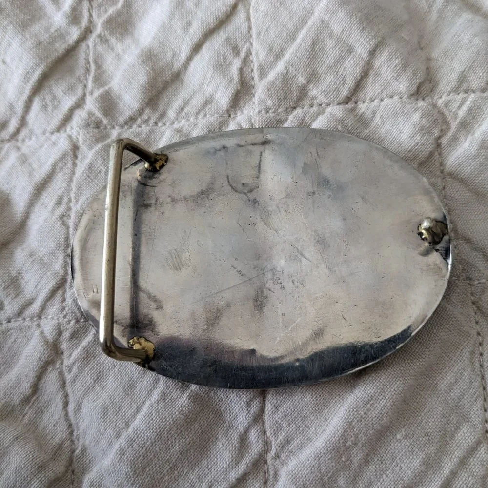 Mother of Pearl Belt Buckle - Picture 2 of 3